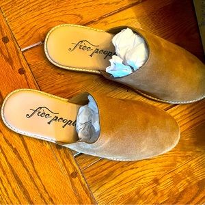 Free People tan slip on. Size 41. New in the box
